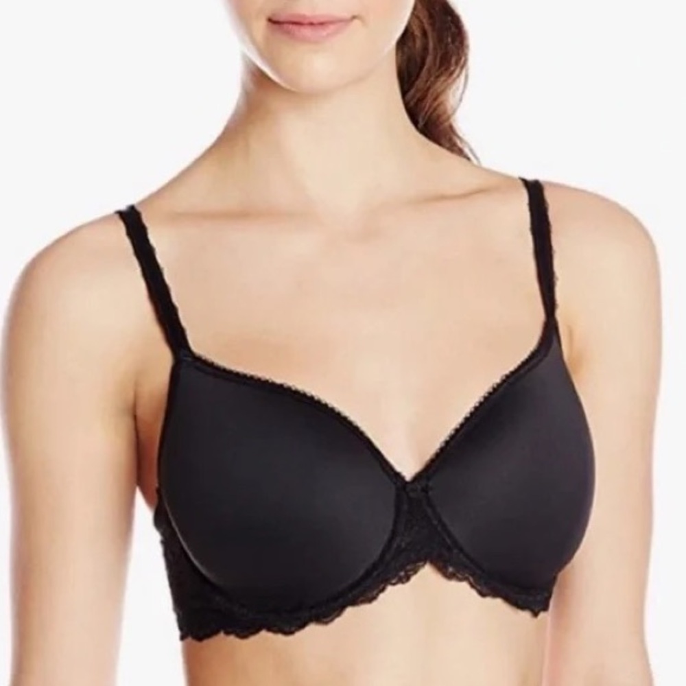 Wacoal Seduction Spacer Underwire Lace T Shirt Bra in Black #853255